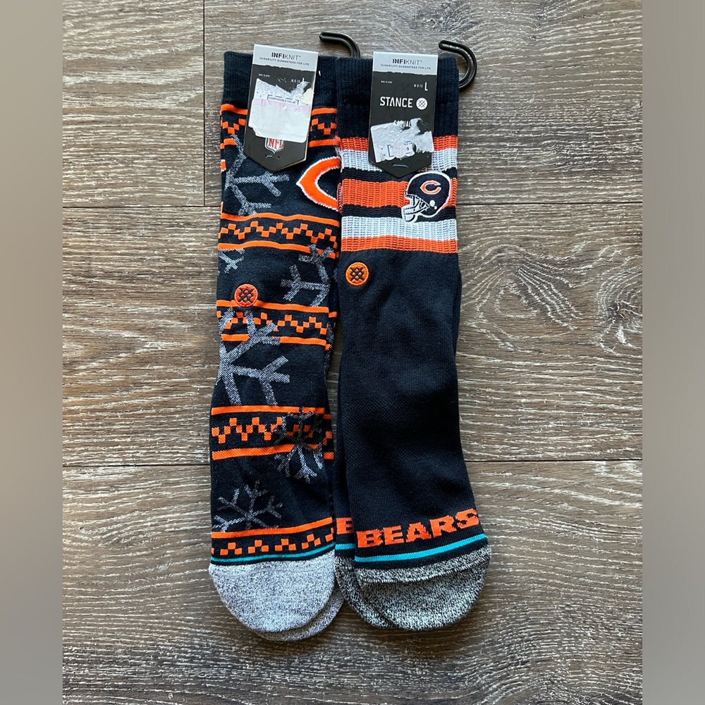 Stance Chicago Bears Socks (2 Pair) NWT